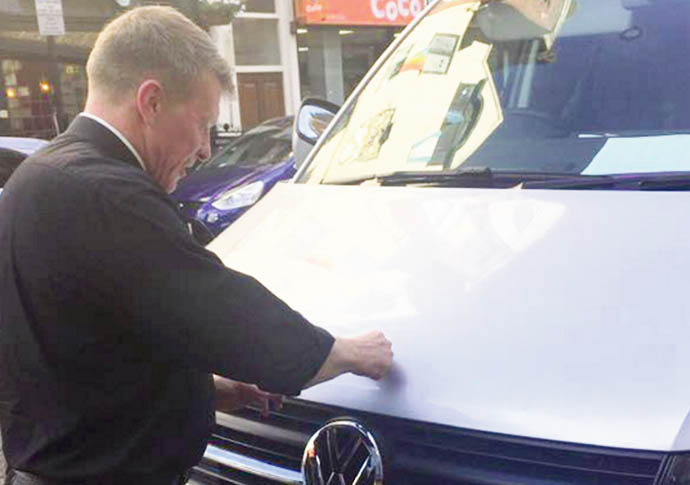 Bless this van and all who travel in it… Father Simon Buckley