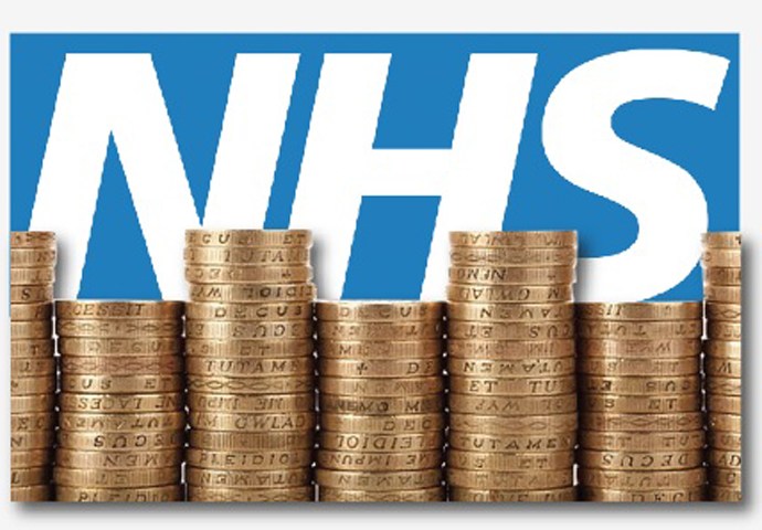 NHS and money artwork