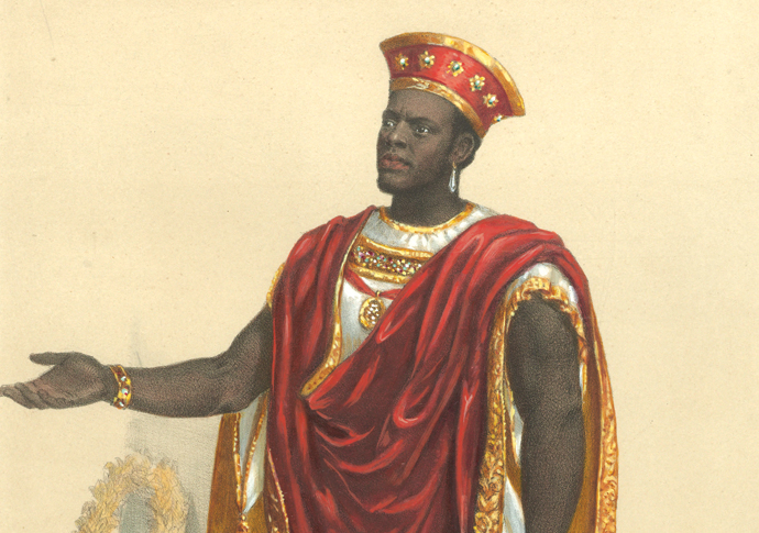 Ira Aldridge in the role of Othello Houghton Library Harvard University