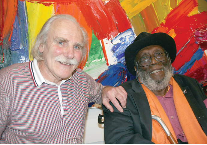Alan Gouk and Frank Bowling