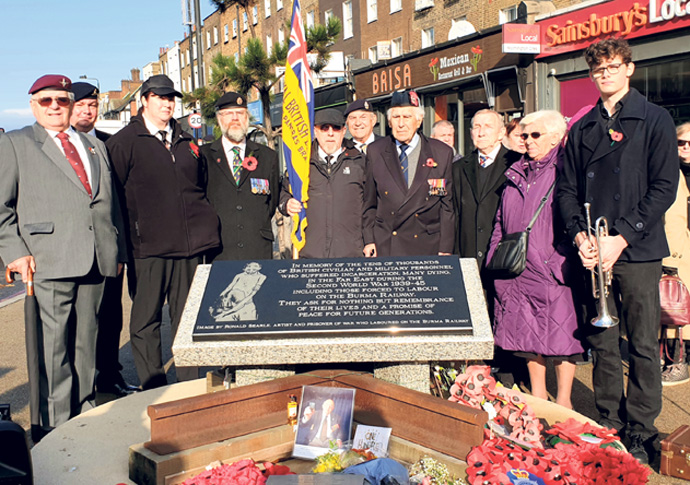 Far East memorial - remembrance Sunday