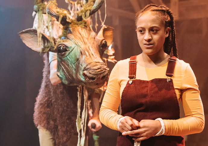 Justin Brett and Ayesha Casely-Hayford in The Snow Queen Photo Credit Manuel Harlan
