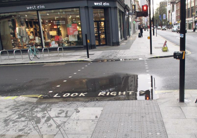 How those puddles came about… Tottenham Court Road-puddles