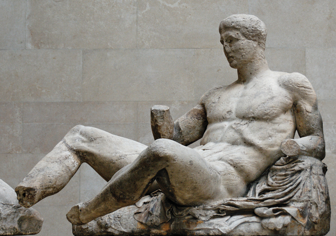 Marble avengers Dionysos_pediment_Parthenon_BM_Marie-Lan Nguyen
