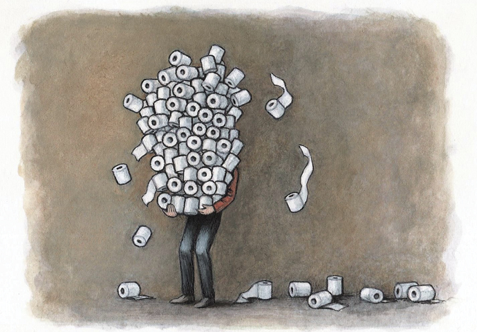 Don’t panic! Think what happens when you hoard Panic buying cartoon_John Sadler