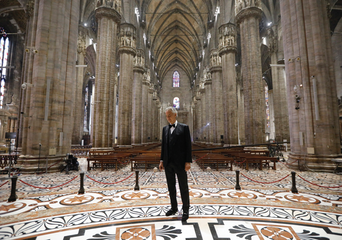 Michael White’s classical & jazz news: Bach’s Matthew Passion; Andrea Bocelli; Beethoven’s 9th Andreas Bocelli in Milan