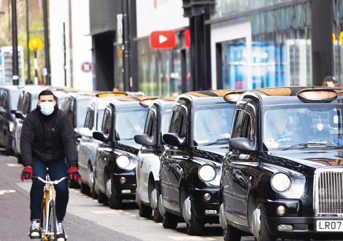 Rank of taxi cabs