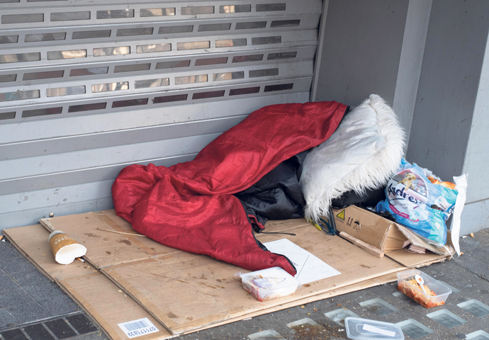 Homelessness during the Coronovirus crisis. London 8th May 2020