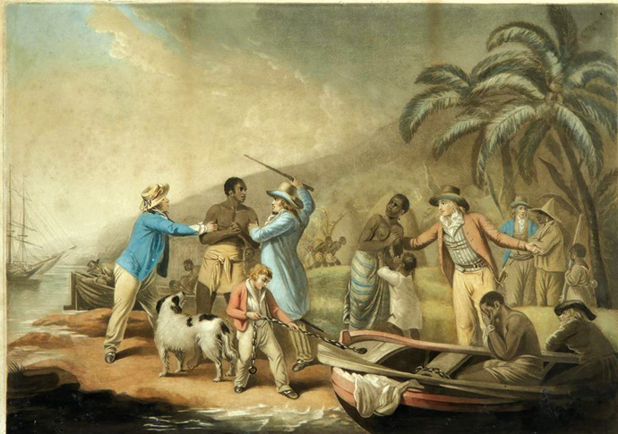 Execrable Human Traffick or the Affectionate Slaves George Morland