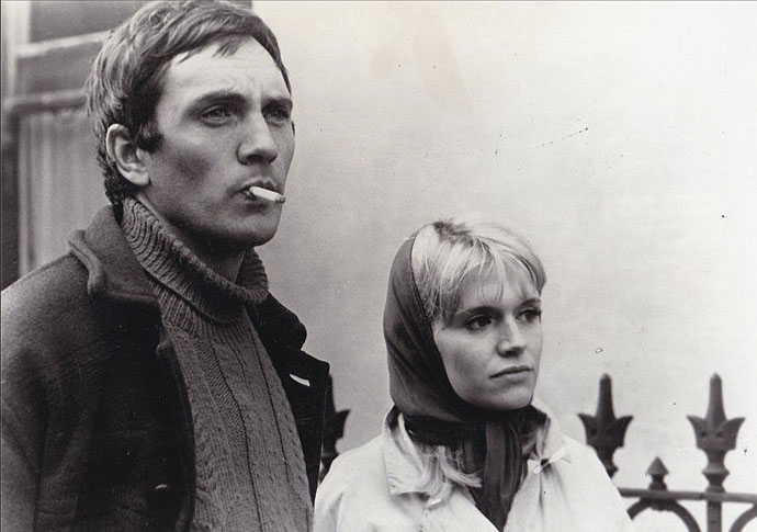 Terence Stamp and Carol White in Poor Cow