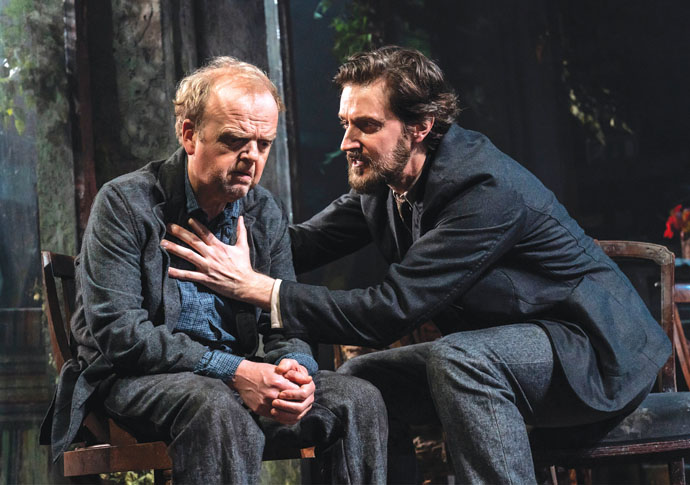 Toby Jones and Richard Armitage in Uncle Vanya