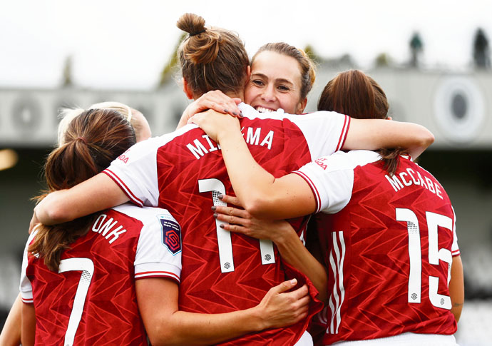 Arsenal’s winning start goes on as Miedema hits derby hat-trick Viv Miedema. Credit- Kunjan Malde for the FA IMG_3299