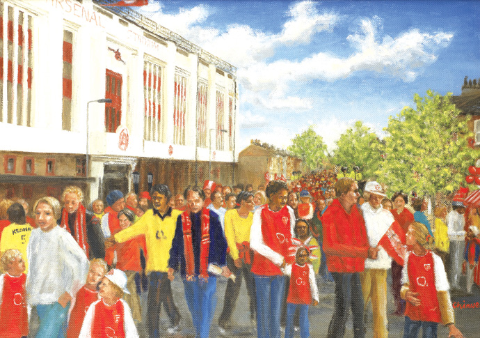 Martin Keown Arsenal painting