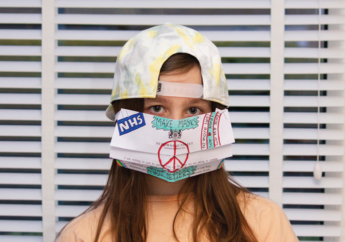 Young artists take the PPE out of Boris’s letter Poppy 11