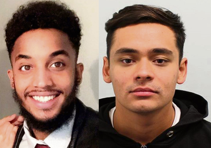 Zakaria Abukar Sharif Ali (left) and Tyla Gopaul