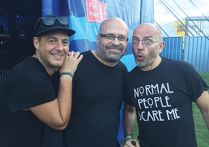 Egg nightclub Hans Hess flanked by Egg London booker Gabriele Cutrano left and DJ Sven Vath