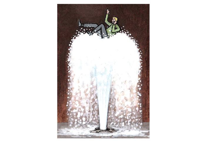 Stop the scandalous water companies Thames Water burst pipe cartoon