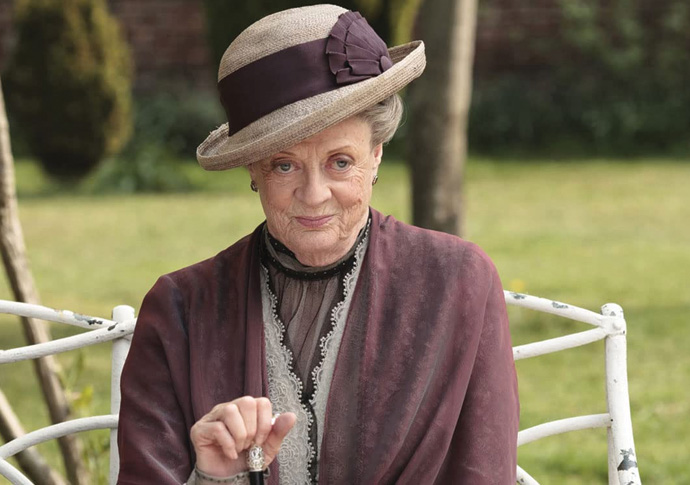 Impatiently she snapped: ‘I am f***ing Maggie Smith’ Maggie Smith in Downton