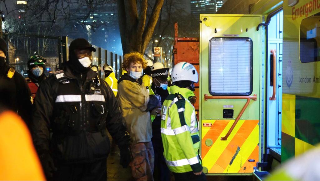 HS2: Two protesters come out of tunnel but siege at Euston continues WhatsApp Image 2021-02-06 at 19.23.32