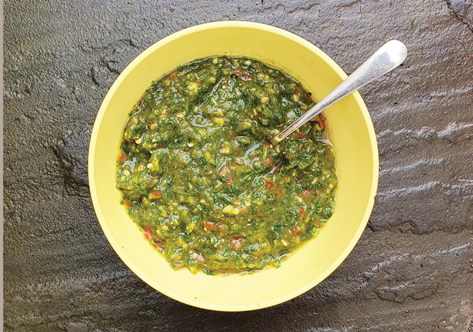 coriander chutney Eating in