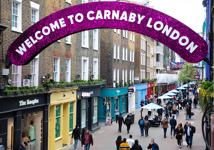 Carnaby Pink Shimmer Sign