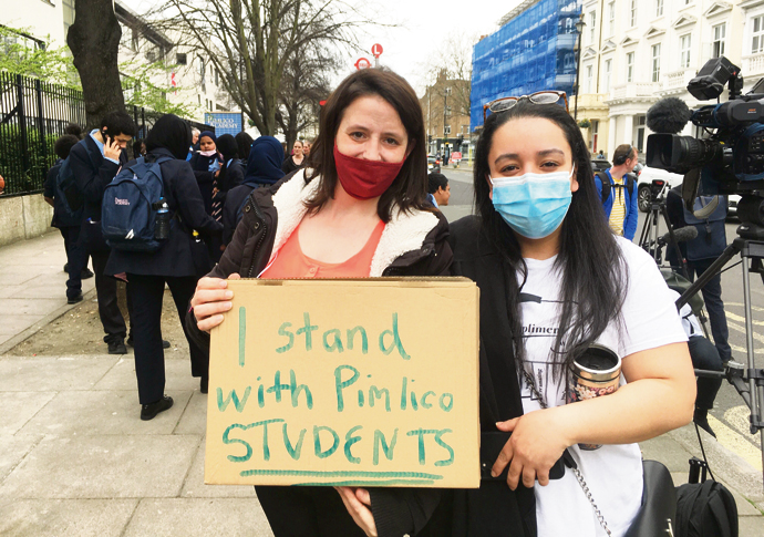 Dee Johnson at Pimlico School
