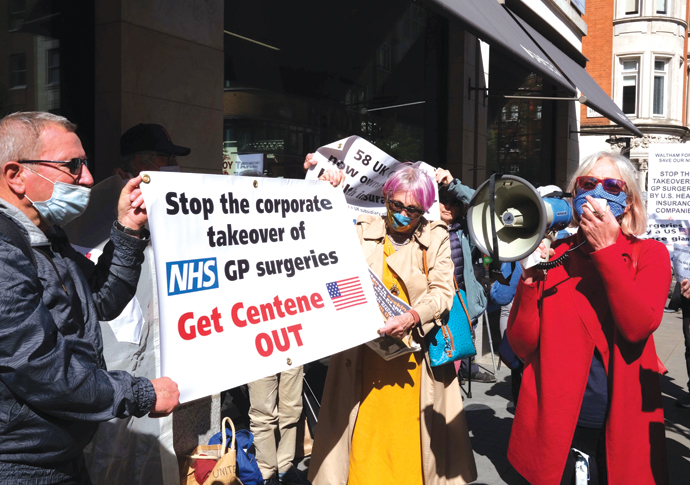‘Victory’ for pen power in controversial GP surgeries takeover GP protest 2_photo-Simon Lamrock.jpg