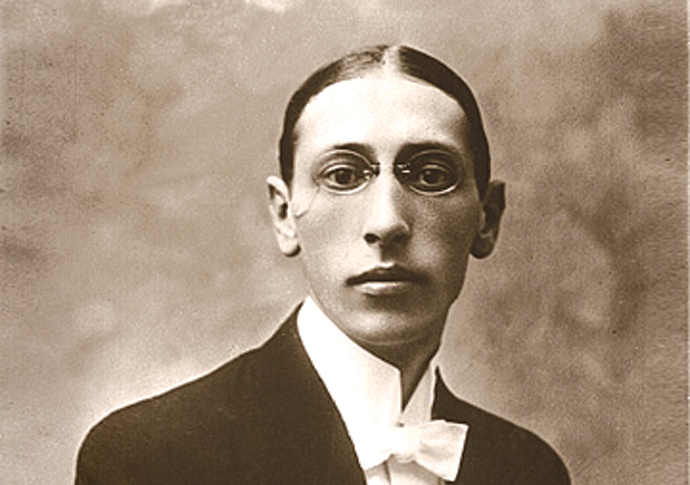 Stravinsky gor Postcard 1910