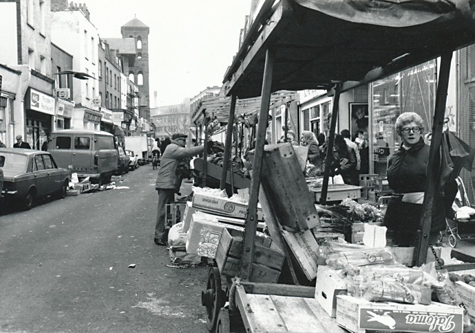Exmouth market in 1982 before the town hall's intervention