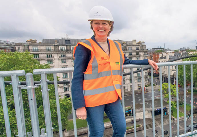 City leader stands firm in ‘mound’ row City council leader Rachael Robathan at Marble Arch Mound