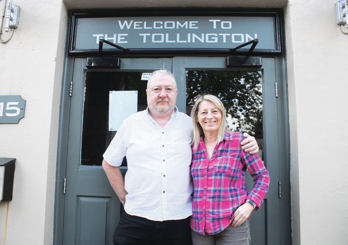 Tollington publican Martin Whelan and wife Louise IMG_6052