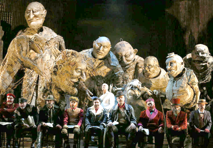 Michael White’s classical news: London Handel Festival, Satyagraha, Jenufa, Jakub Josef Orlinski ENO-Satyagraha-Toby Spence-ENO Chorus-credit Donald Cooper