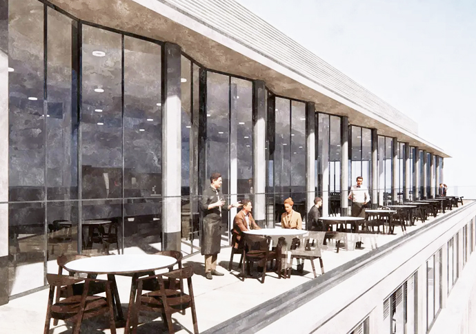 House of Fraser building restaurant
