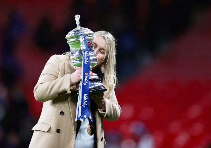 Cup hat-trick as boss Hayes makes history with victory over Arsenal at Wembley Arsenal v Chelsea: The Vitality Women's FA Cup Final