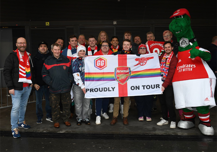 Game of chants: Arsenal’s gay fans celebrate birthday Gay Gooners new