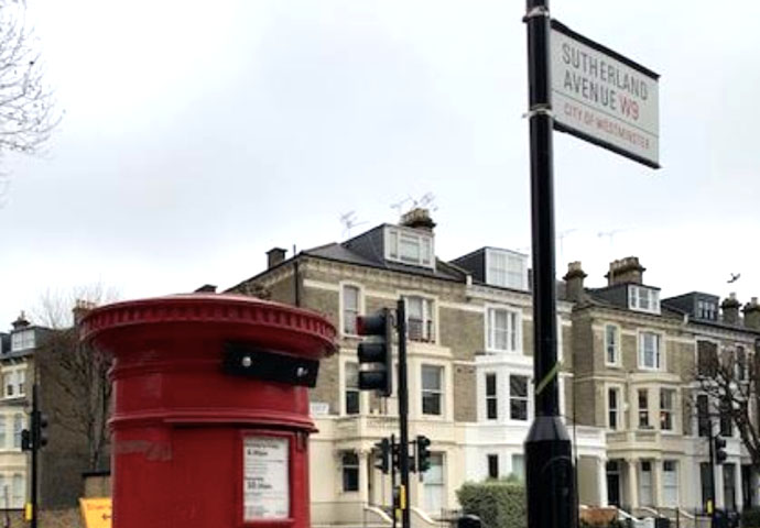 Look what privatisation did to the Royal Mail Post box W9_2