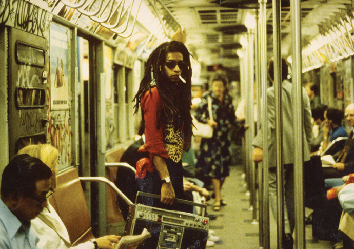 Don Letts on the New York subway 1981 CREDIT LISA JONES