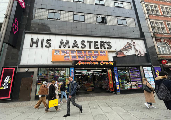 Harrington: Oxford Street dog chews HMV
