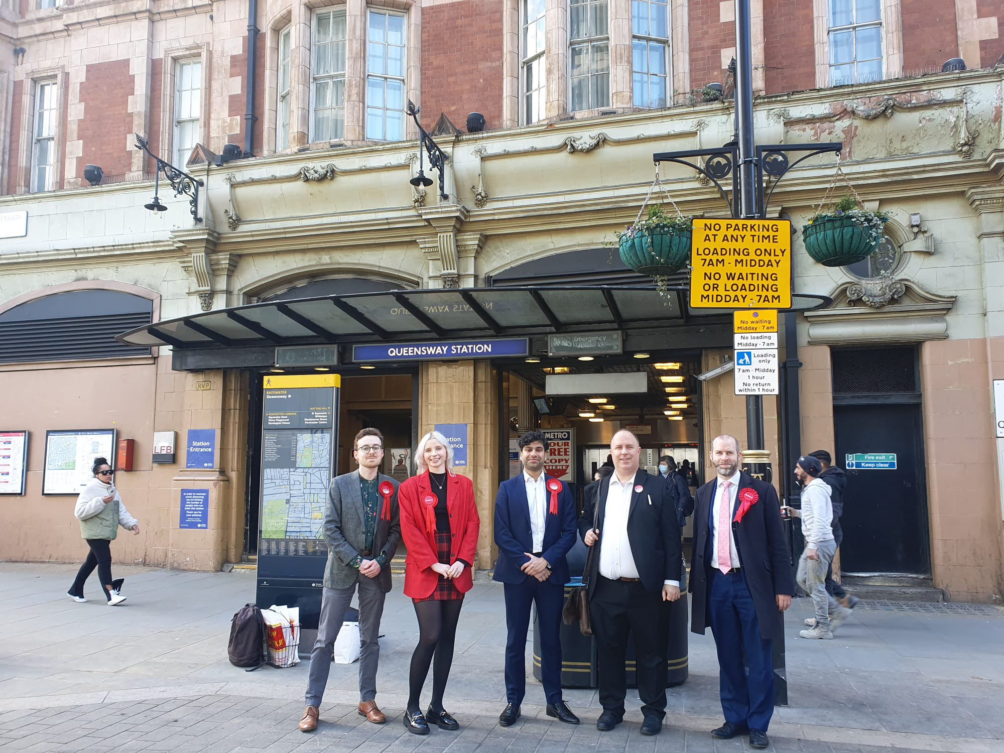 Outside Queensway tube
