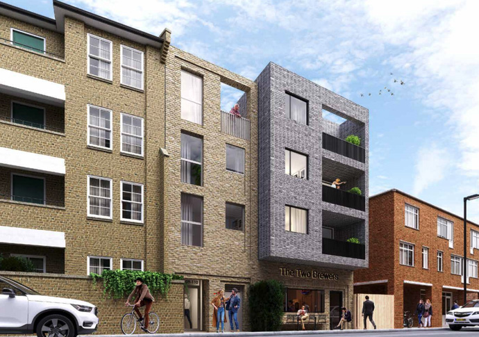 Two Brewers Proposed site- from UPP design & access statement