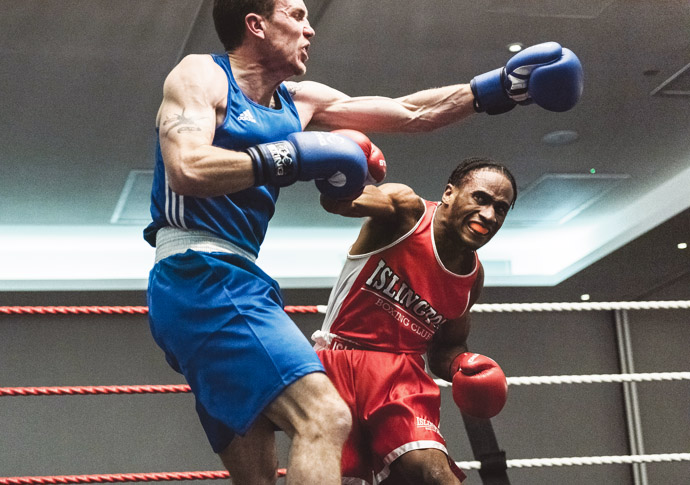 Enrique Williams on the attack