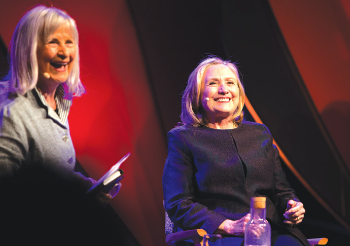 When Helena met Hillary Hillary Clinton Hay Festival 2022 credit Neil Mansfield