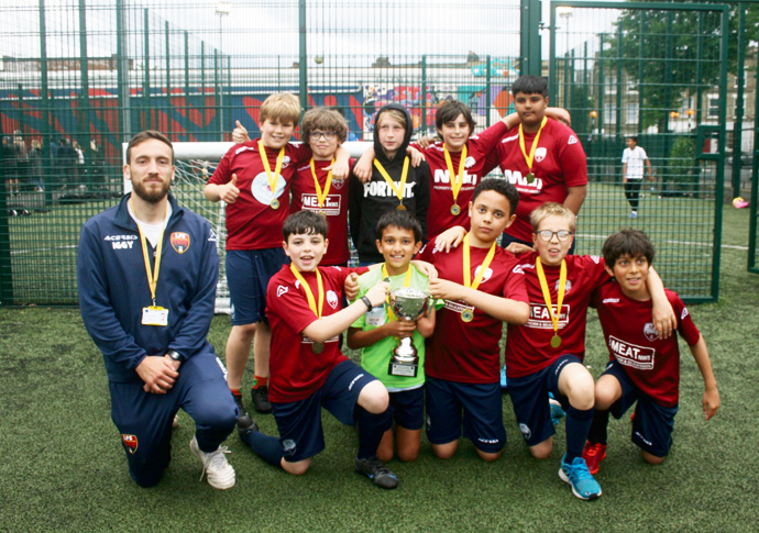 League hope after cup final thrillers go to pens London Football School Under-14s lift the Inclusion Cup