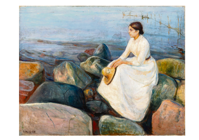 Lives study Summer Night- Inger on the Beach