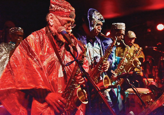 Sun Ra Arkestra horns courtesy of Sun Ra Arkestra