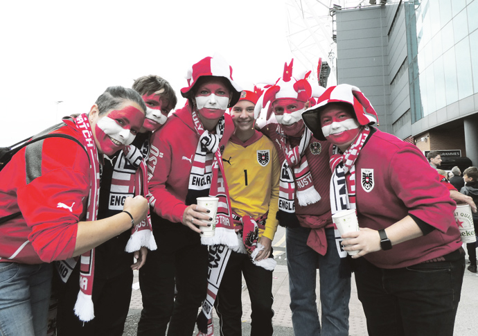 Arsenal’s Zinsberger ready for ‘tough’ test Austria fans have something to celebrate