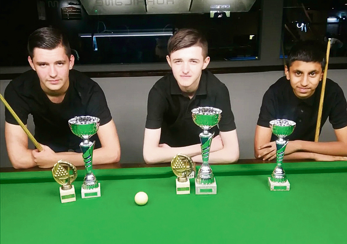 Hot pots! Awards for snooker aces Elliott Johnson-John Donovan-Donnie Gola