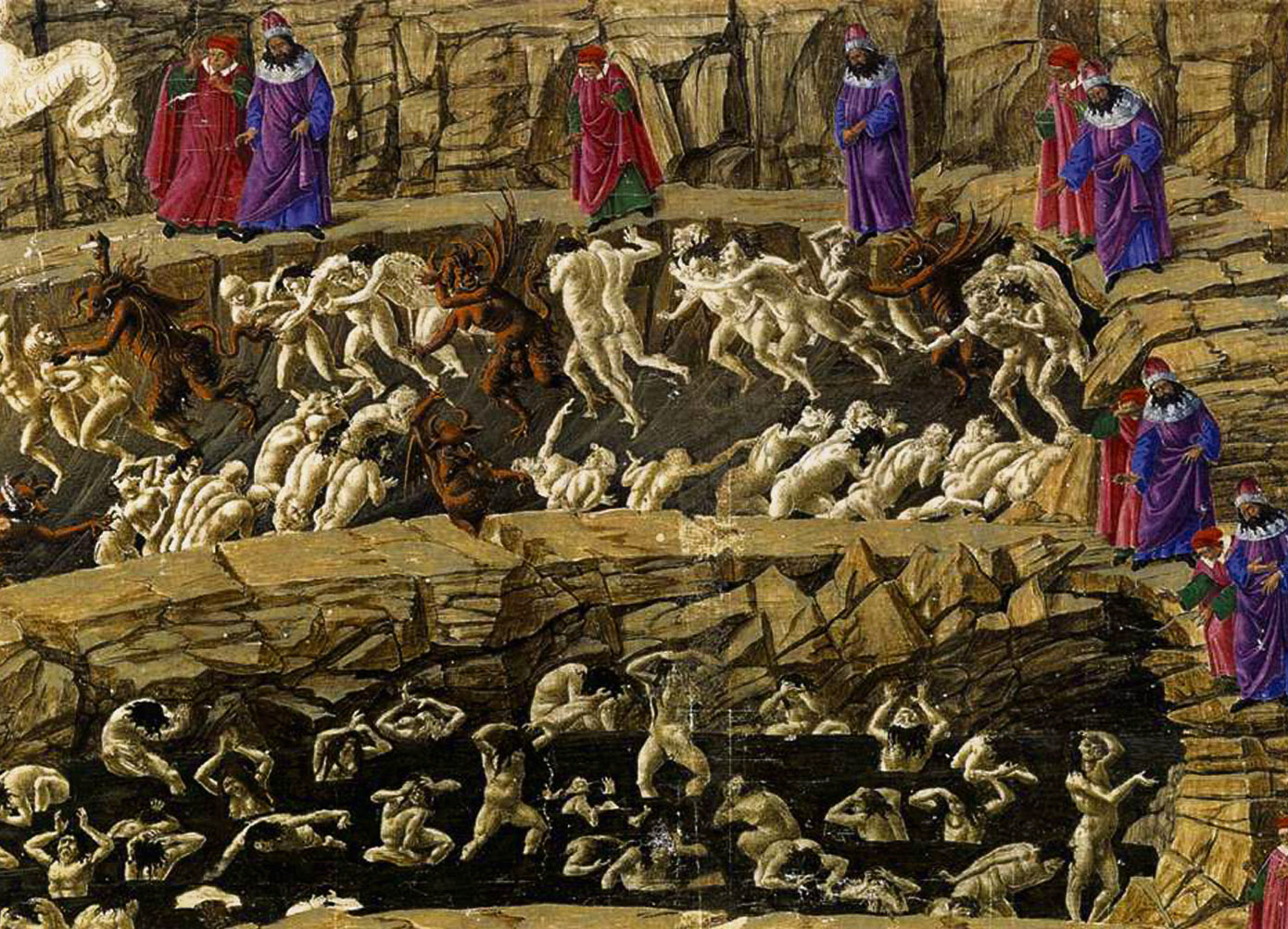INFERNO Sandro_Botticelli_-_Inferno,_Canto_XVIII_-_WGA02854