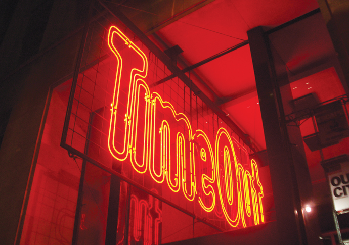 Harrington: Time Out, London salutes you Neon Time Out CREDIT: JUSTINC