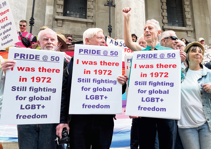 Pride at ‘being there’ in 1972 Peter Tatchell pride